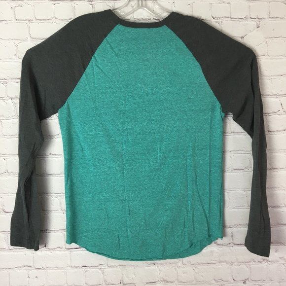 Def Leppard Men's Green and Gray Long Sleeve Sz. S - Picture 4 of 9